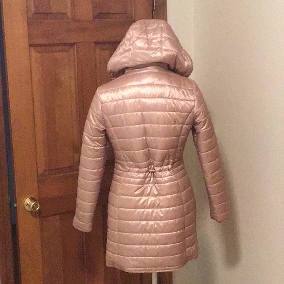 Rose Gold Puff Jacket NWOT - Picture 3 of 5